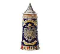 Amoy-Art Choppe de Biere Allemande Beer Stein Mug Aigle Oktoberfest Viking Tankard pour Anniversaire Cadeau Homme Père Mari 0.6 Liter