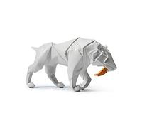 Amoy-Art Dinosaur Figurine Statue Léopard Tigre Décor Sculpture Animal Cadeau Moderne Arts Maison Décoration Résine 24cm