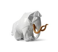 Amoy-Art Dinosaur Figurine Statue Mammouth Décor Sculpture Animal Cadeau Moderne Arts Masion Décoration Résine 22cm