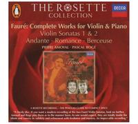 Amoyal - Faure: Violin/Piano Works [Import]