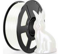 Amoybaby Filament PLA en soie blanche de 1 kg, pour imprimante 3D, précision dimensionnelle +/- 0,03 mm, 300 mm/s, PLA haute vitesse, sans obstruction et sans bulles, compatible avec imprimantes et