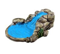AMOYER 1pc Micro Jardin Décoration Miniatures Simulation Rivière Étang Paysage pour Maison De Poupée Fée Pelouse Montagne Ornement Ruisseau Home Décor