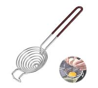 AMOYER 1pc Séparateur D'oeuf en Acier Inoxydable À Long Manche Oeuf Passoire Filtre Blancs D'oufs Les Jaunes Diviseur Cuisine Cuisson Outils De Cuisine