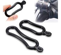 AMOYER 2 pièces en Caoutchouc de Silicone Bague Compact pour phares de vélos Lampe Frontale LED Bike Light Guidon Parfait pour Anneau du vélo