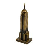 AMOYER 22cm Décoration Modèle Bronze Empire State Building American Metal Figurine World Famous Landmark Architecture