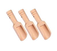 AMOYER 3pcs Mini en Bois Scoops Sel de Bain cuillère Bonbons Farine cuillère Scoops ustensiles de Cuisine 2.4x7.8cm