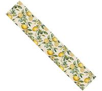 AMOYER Chemin De Table À Motif Citron, Nappe D'été en Lavable, Décoration De Table pour Commode, Bureau, Banquet Ou Fête
