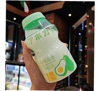 AMOYER Kawaii Fraise Bouteille d'eau Portable Bouteille Preuve Potable Transparente Fuite pour Les Enfants Fille 480ml Randomly