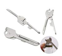 AMOYER Pratiques Porte-clés Multifonctions 6-in-1 Bouteille Tournevis Porte-clés Ouvre Pot Extérieur Accueil Repaire Gadgets