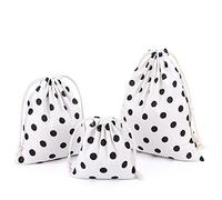 Amoyie - Lot de 3 Sac Organiseurs de Bagage, Petit Sacs Rangement, Tissu Pochettes pour Enfants Petit Objet, Voyage Accessoires, Cosmétiques Chaussettes