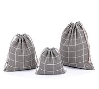 Amoyie - Lot de 3 Sac Organiseurs de Bagage, Petit Sacs Rangement, Tissu Pochettes pour Hommes Petit Objet, Voyage Accessoires, Cosmétiques Chaussettes