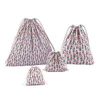 Amoyie - Lot de 4 Sac Organiseurs de Bagage, Sacs Rangement, Tissu Pochettes pour Voyage Accessoires, Enfants Objet, Vêtements Cosmétiques Chaussettes Jouet