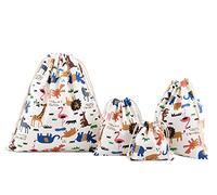 Amoyie - Lot de 4 Sac Organiseurs de Bagage, Sacs Rangement, Tissu Pochettes pour Voyage Accessoires, Enfants Objet, Vêtements Cosmétiques Chaussettes Jouet