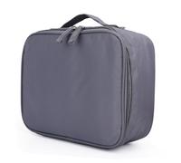 Amoyie Trousses de Toilette Imperméable avec Brosses à Dents couvertures, Sac à cosmétique, Sac Organisateur Voyage, Gris