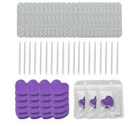 AMOYUN 20 Set Manucure Professionnelle,y Compris Limes à Ongles 100/180 Grit à Double, Mini Bloc Polissoir Ongles, Bâton de Cristal pour Poncer Les Ongles en Acrylique ou Gel Naturel