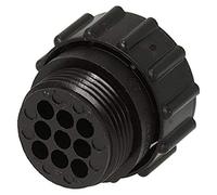 Amp 206708-1 Lot de 2 connecteurs scellés CPC SKT 9 positions, droit, support de câble, 9 bornes, 1 port