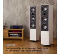 Amplificateur stéréo Hi-Fi - Auna - AMP-4000 DAB - Radio DAB+ - Bluetooth - 4 zones d'enceintes