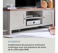 AMP-CD950 DG Amplificateur multicanal numérique 8x100W BT Opt-In - noir
