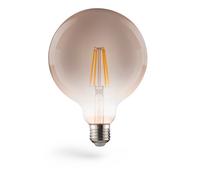 Amp. fil. LED, E27, 420lm 8W, vintage Globe 125, inten. régl., blc chd
