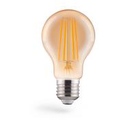 Amp. fil., LED E27, 600lm 8W, amp. incand. vint., inten. rég., blc chd