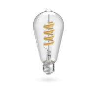 Amp. LED intel., Matter, E27, rétro, filam. ST64, RVBB, var., av. app.