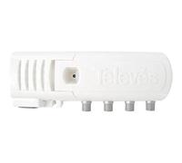 Televes Amplificateur d'appartement "F" 3 sorties (2+TV) VHF/UHF LTE700 Ready 47–694 MHz G20 dB