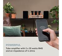 Amp VT Amplificateur à tubes Amplificateur hi-fi 2x35 W RMS BT Opt./coax./AUX-In