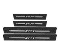 AMPACO 4pcs Carbone Fibre Car Door Sill Stickers, pour Suzuki Swift Protection Seuil Porte de Voiture