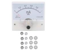 Ampèremètre Analogique 85C1 DC 0-1mA - Voltmètre à Pointeur avec Échelle Claire - Pour Mesure de Courant DC