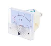 Ampèremètre analogique à panneau en plastique blanc 85L1-mA 2mA 3mA 5mA 10mA 15mA 20mA 30mA 50mA 75mA(1MA)