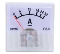 Ampèremètre analogique CC 91C16, compteur de courant de type pointeur mécanique avec bornes en cuivre pour panneau industriel 10 A-50 A (30 A)