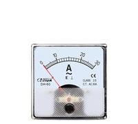 Ampèremètre analogique DH-60 AC, 1A 2A 3A 5A 10A 15A 20A 30A 50A 30/5 50/5 (Color : AC, Size : 15A_60X60MM)