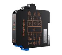 Ampèremètre analogique Isolateur de signal analogique 1 entrée 2 sorties, entrée 4-20 mA, 0-20 mA(1 In 2 Out,INPUT 0-5V_DC12V_OUTPUT 0-10V)