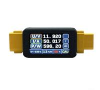Ampèremètre bidirectionnel XT60 5-34 V 30 A pour décharge de charge de batterie RC avec affichage clair et fonctions d'alarme