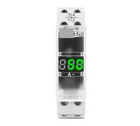 Ampèremètre monophasé for rail AC 40-500 V 100 A, ampèremètre modulaire, indicateur de jauge, affichage numérique LED, 110 V 230 V(Not Transparent)