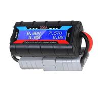 Ampèremètre numérique LCD Analyseur de puissance 150 A 200 A avec rétroéclairage, pas à pas 0,1 A, haute précision pour connecteurs solaires RV et Anderson