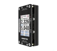 Ampèremètre professionnel pour téléphone portable, affichage numérique, compteur de courant, moniteur de tension CC avec grand écran, affichage des données en temps réel