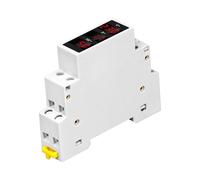 Ampèremètre triphasé à affichage numérique sur rail DIN à LED 1-100 A AC 80-500 V, voltmètre monophasé 0-99 Hz, tension, courant, hertz(Single-Phase)