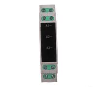 Ampèremètre triphasé affichage numérique pour rail de chapeau - Compteur de courant compact avec écran LED pour l'industrie et le commerce 90 x 65 mm