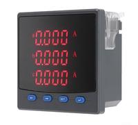 Ampèremètre Triphasé Intelligent 96x96mm pour affichage LED Ampèremètre | pour affichage LED clair, technologie pour rms vraie, puce stable, réponse rapide, lecture pour temps réel