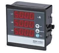 Ampèremètre triphasé numérique SDM-A96T 3P et 4W, mince et Compact, panneau LED(3CT 75A)