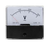 Ampèremètre, Voltmètre analogique à cadran DH670 AC 5-500V (1 pièce)(10V)