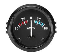 AMPères Meter, Universel 52m/2in 12V 60-0-60 AMP Ampèremètre Jauge rétro-Éveillé pour la Nuit Fonctionnent Haute sensibilité pour Système 12V