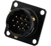 Amphenol 62IN 12E 12 10P 624 Cosse cylindrique mâle embase mâle Nombre total de pôles: 10 Série (connecteur rond): 62IN 1 pc(s)