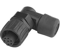 Amphenol C016 10F006 000 12 Cosse cylindrique mâle Femelle, coudé Nombre Total de pôles: 6 + PE Série (connecteur Rond)