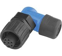 Amphenol C016 20F003 100 10 Cosse cylindrique mâle femelle, coudé Nombre total de pôles: 3 + PE Série (connecteur rond)