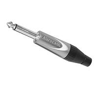 Jack 6.35 mm mâle, droit Amphenol TM2PJ Nombre de pôles: 2 mono argent 1 pc(s)