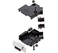 Amphenol L17D45PK-P-15+L77SDA15S Kit embase SUB-D femelle 45 ° Nombre de pôles: 15 fût à souder