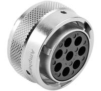 Amphenol RT0618-8SNH Cosse cylindrique mâle femelle, droit Nombre total de pôles: 8 Série (connecteur rond): RT360™ 1 pc(s)