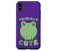 Amphibien de Dessin animé Kawaii Toadally Cute Frog Coque pour iPhone XS Max